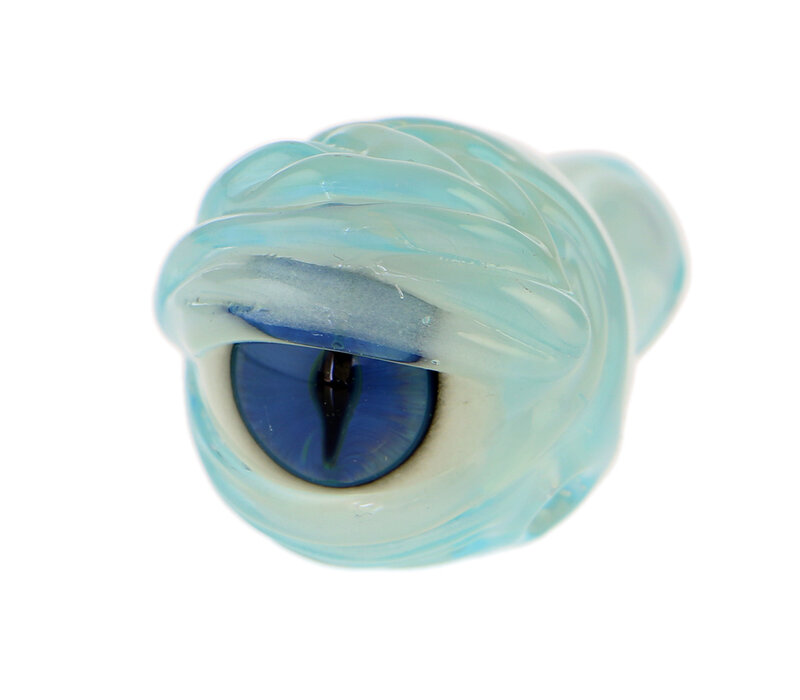Jam Bear Glass Carved Eyeball Spinner Cap