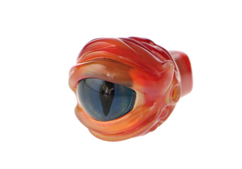 Jam Bear Glass Jam Bear Glass Carved Eyeball Spinner Cap