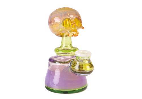 3Dot Blaine Glass 3dotblaine UV Skull Mini Tube