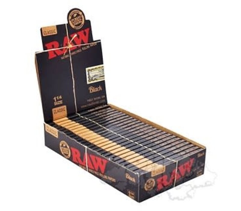 Raw Black 1¼ - 24 Packs/Box