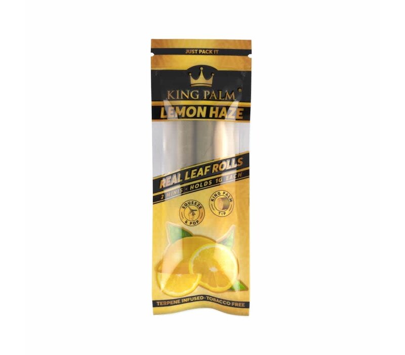 King Palm 2 Mini Slow Burning Rolls - Lemon Haze