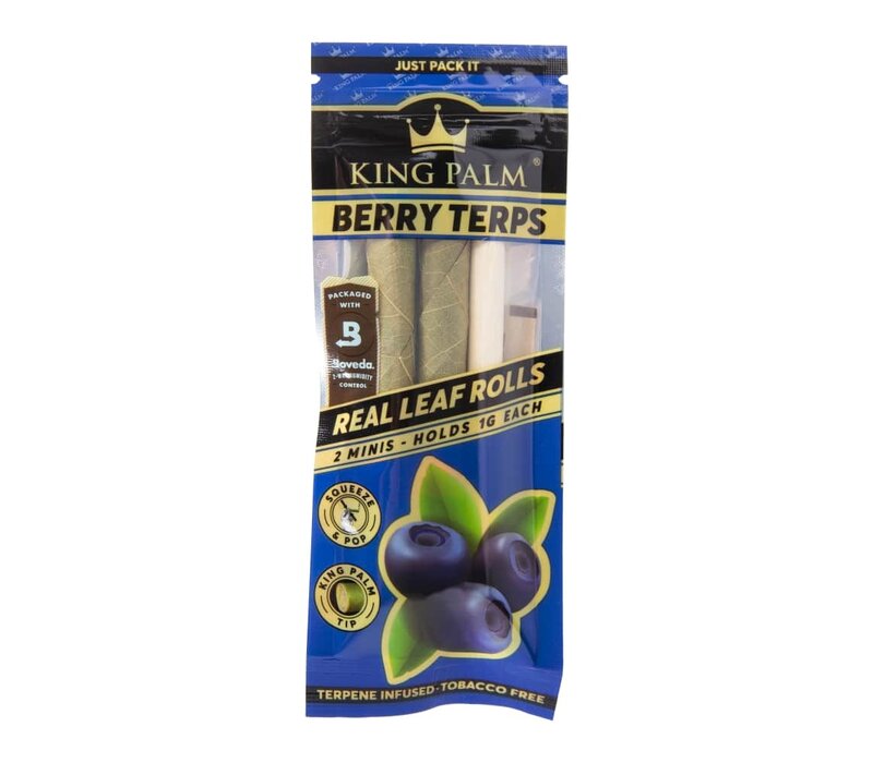 King Palm 2 Mini Slow Burning Rolls - Berry Terps