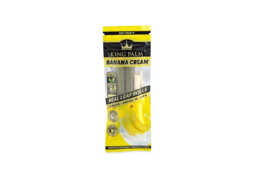 King Palm King Palm 2 Mini Slow Burning Rolls - Banana Cream