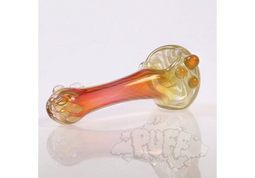 Eckardt Glass Eckardt Glass Twisted Spoon With Dots