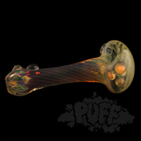 Eckardt Glass Twisted Spoon With Dots