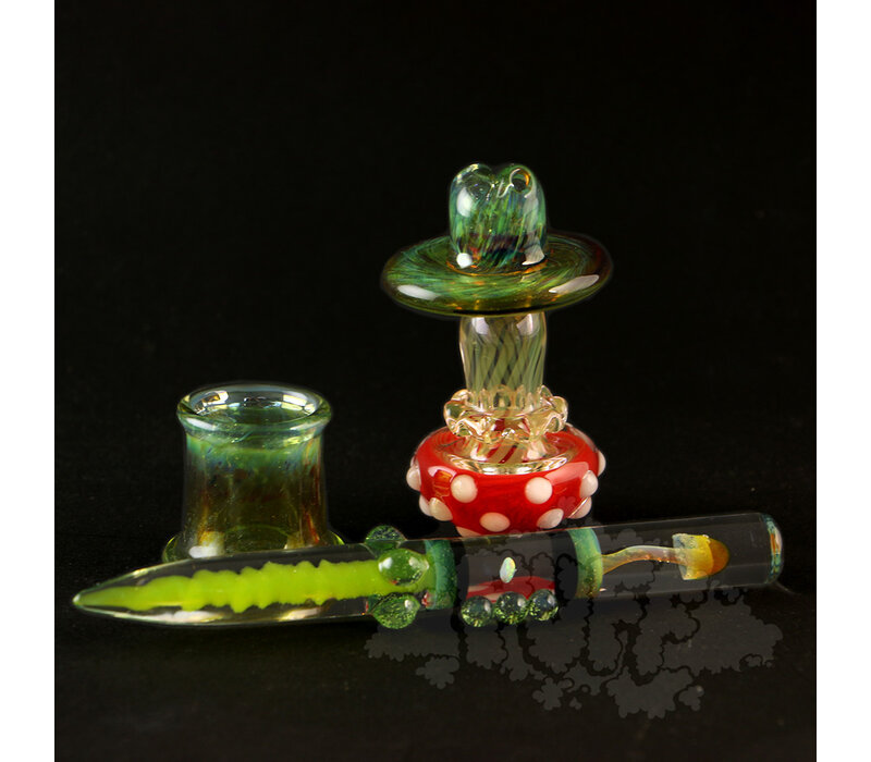 Eckardt Glass Mushroom Cap Set