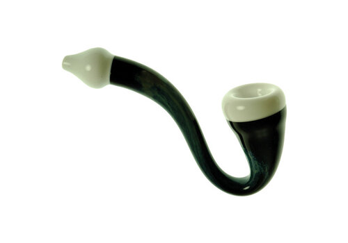 Solid Flow Glass Black & White Sherlock
