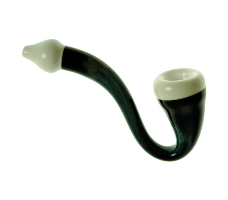 Solid Flow Glass Black & White Sherlock
