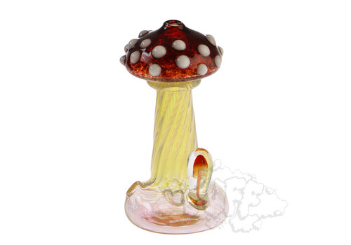 Eckardt Glass Eckardt Glass Stand Up Mushroom Pipe