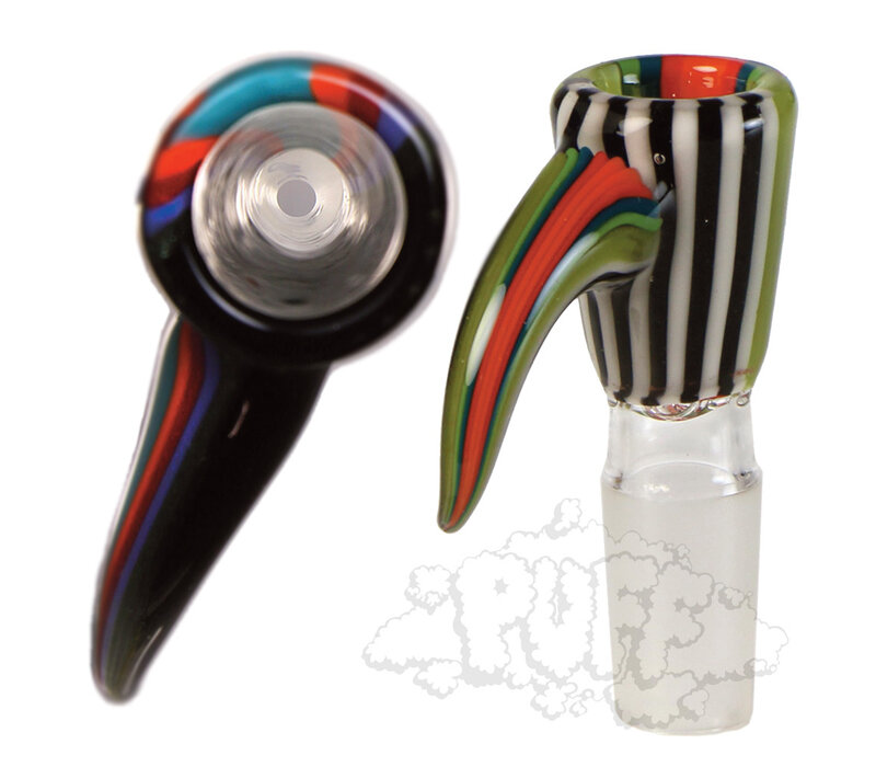 Mimzy Glass Linework Martini Bowl w/ single-hole screen 14mm