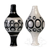 IL Glass Black & White Bubble Cap