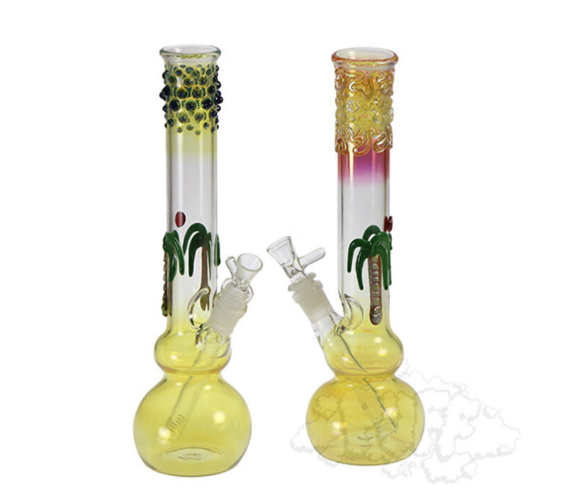Glass Distractions Palm Tree Fumed Tube