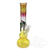 Glass Distractions Palm Tree Fumed Tube