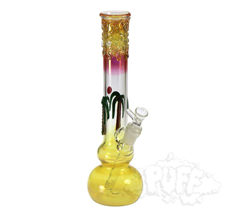 Glass Distractions Palm Tree Fumed Tube