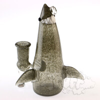 Kahuna Glass Frit Shark Bong - Portland Grey
