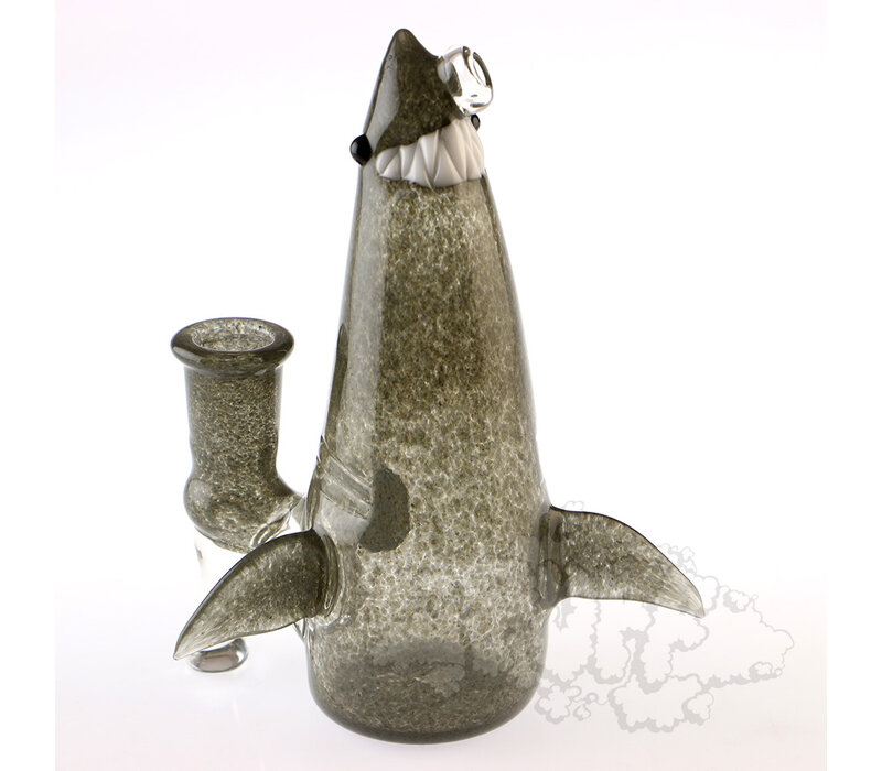 Kahuna Glass Frit Shark Bong - Portland Grey