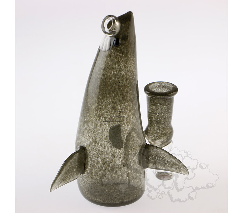 Kahuna Glass Frit Shark Bong - Portland Grey