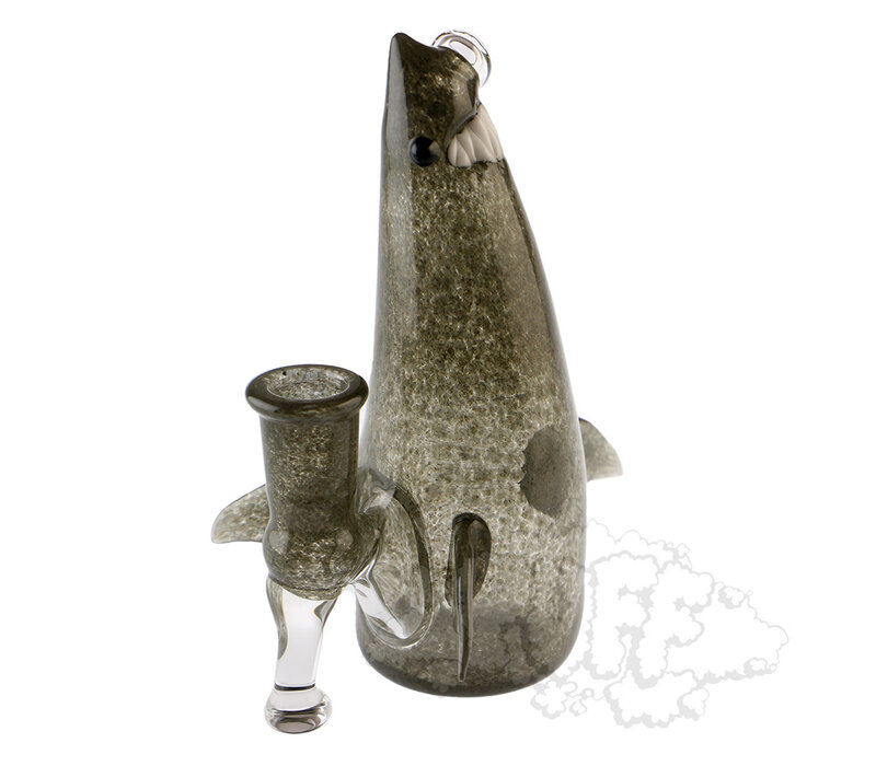 Kahuna Glass Frit Shark Bong - Portland Grey