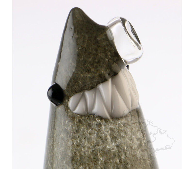 Kahuna Glass Frit Shark Bong - Portland Grey