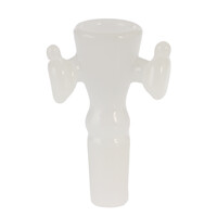 Kirill Glass White  Knockout Bowl On  White Joint
