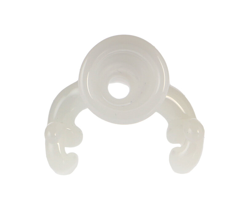Kirill Glass White  Knockout Bowl On  White Joint