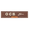 OCB OCB Unbleached KS Slim Papers 50/Sheets 50 Packs/Box OCB OCB Unbleached KS Slim Papers 50/Sheets 50 Packs/Box