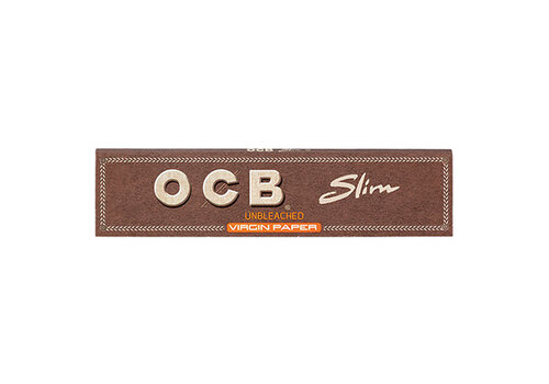 OCB OCB Unbleached KS Slim Papers 50/Pack 50 Packs/Box