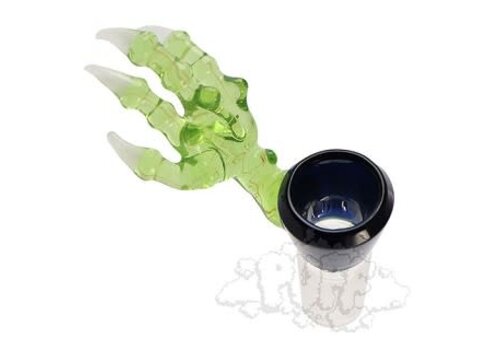 Jam Bear Glass Jam Bear Monster Hand Bowl 19mm w/ Built-in three hole screen