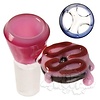 Jam Bear Glass Jam Bear Donut Bowl 19mm w/ Built-in three hole screen