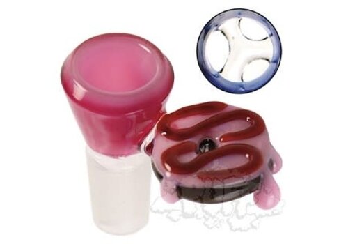 Jam Bear Glass Jam Bear Donut Bowl 19mm w/ Built-in three hole screen