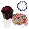 Jam Bear Glass Jam Bear Donut Bowl 19mm w/ Built-in three hole screen