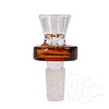 Hydros Thick Single Wall 14mm Bong Bowl - Amber