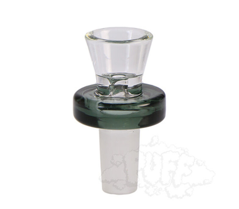 Hydros Thick Single Wall 14mm Bong Bowl - Smoke
