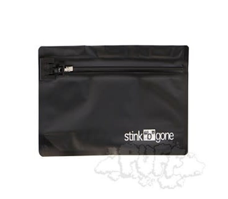 Stink "B" Gone 6" x 8" Lock Bag 10 Pack Black