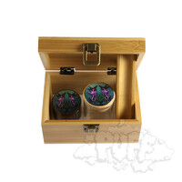 Puff Magical Butter Octophant Medium Bamboo Box With Grinder & Jar