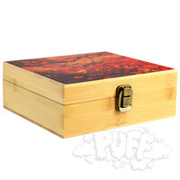 Puff Ember Large Bamboo Box With Grinder & Jar