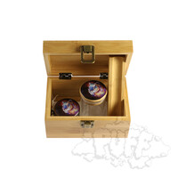 Puff Astral Tiger Medium Bamboo Box With Grinder & Jar