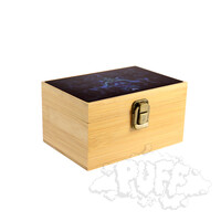Puff Cosmic Scavenger Medium Bamboo Box With Grinder & Jar