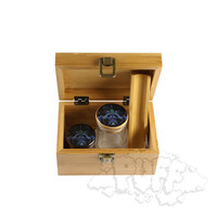 Puff Cosmic Scavenger Medium Bamboo Box With Grinder & Jar