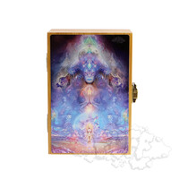 Puff Spectral Crossing Medium Bamboo Box With Grinder & Jar