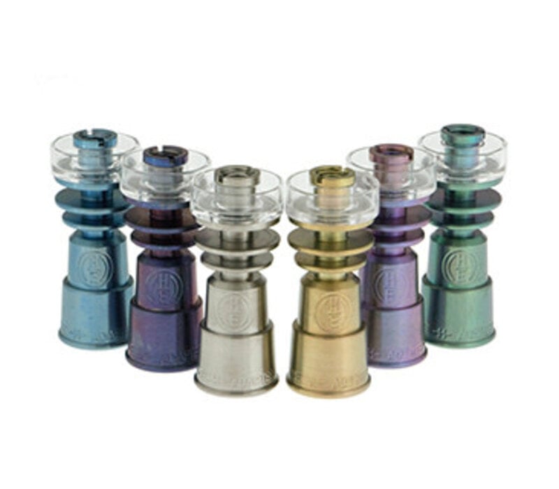 Highly Educated 14/18mm  Anodized Titanium/Quartz Hybrid Nail
