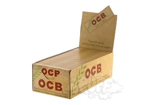OCB OCB Organic Unbleached Hemp SW/SF Papers 50/Pack 50 Packs/Box