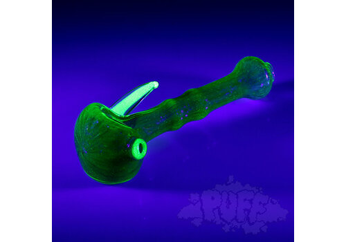 IL Glass Double Layer UV-Reactive Spoon Pipe