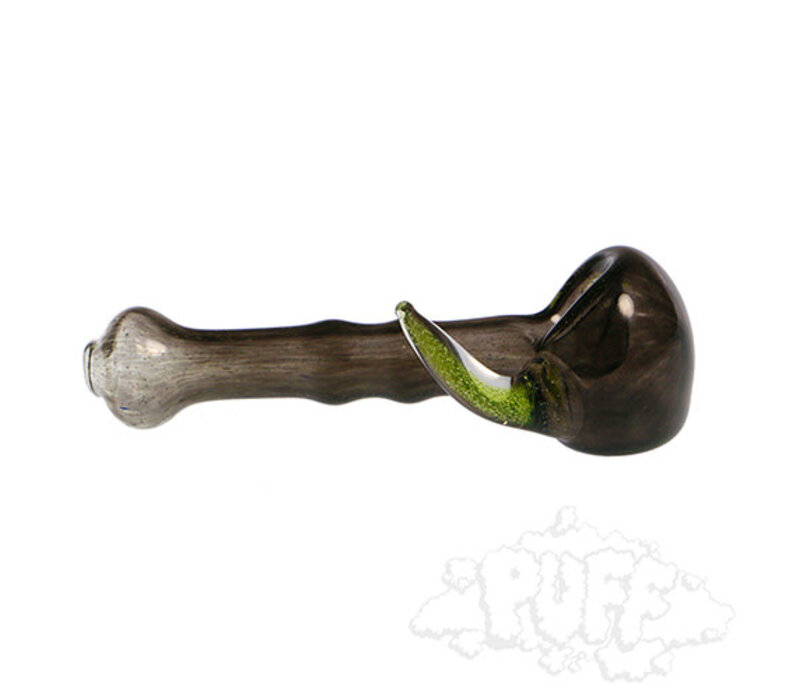 IL Glass Double Layer UV-Reactive Spoon Pipe