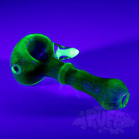 IL Glass Double Layer UV-Reactive Spoon Pipe