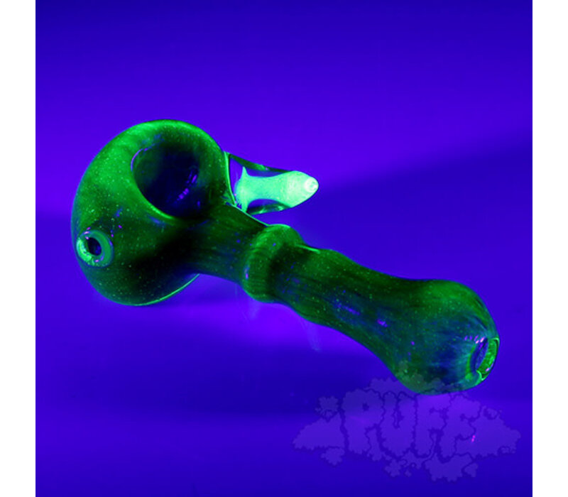 IL Glass Double Layer UV-Reactive Spoon Pipe