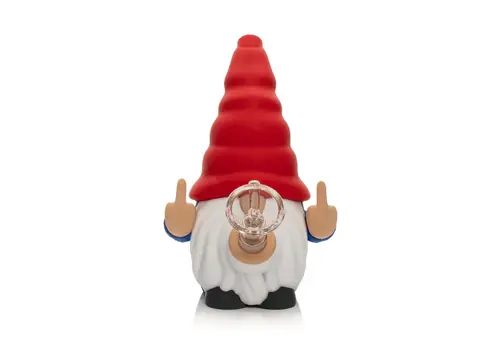 LIT Gnome 6" Water Pipe "NO FUX"