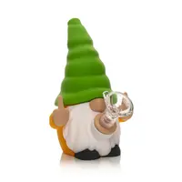 LIT Gnome 6" Water Pipe "NO FUX"
