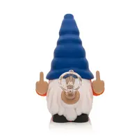 LIT Gnome 6" Water Pipe "NO FUX"