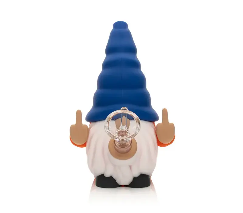 LIT Gnome 6" Water Pipe "NO FUX"